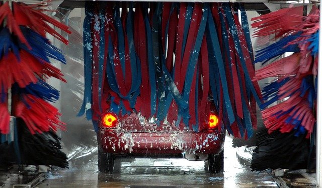 洗車機・雨の日